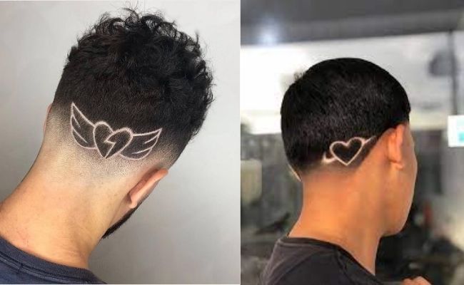 Tóc nam mặt dài tattoo phong cách