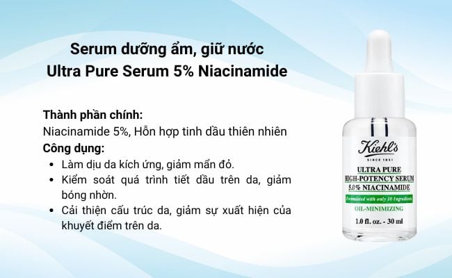 Serum dưỡng ẩm, giữ nước cho da khô Ultra Pure Serum 5% Niacinamide