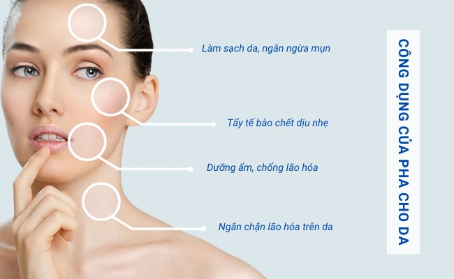 Tác dụng của PHA đối với làn da