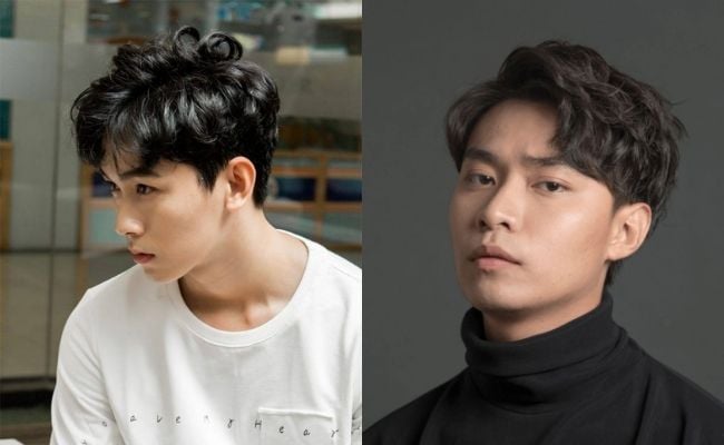 Kiểu tóc nam xoăn side part