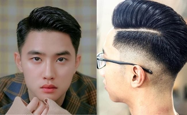 Kiểu tóc 7/3 vuốt ngược trưởng thành