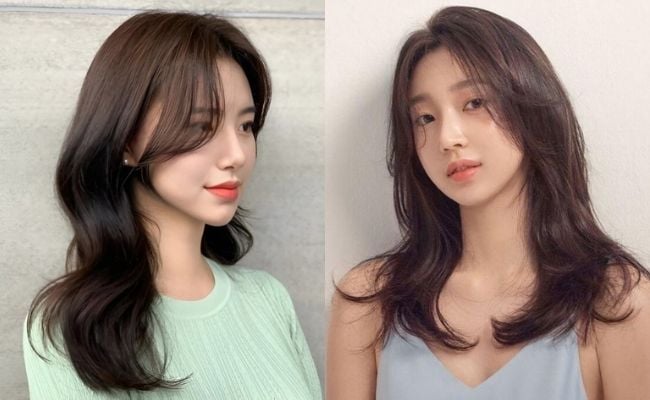 kiểu tóc mái cho mặt dài