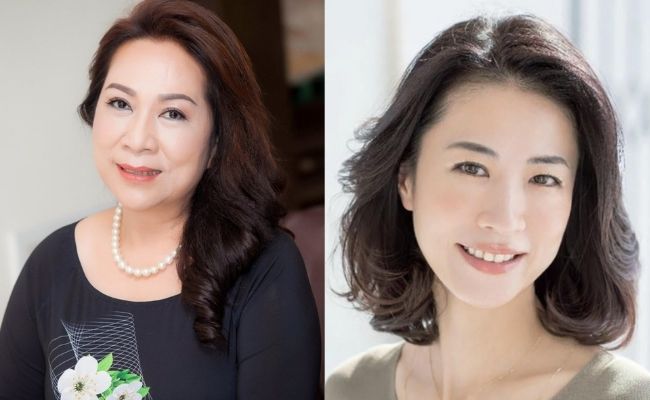 Tóc dài uốn cho phụ nữ trung niên
