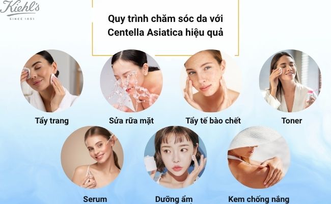 Quy trình chăm sóc da với Centella Asiatica hiệu quả