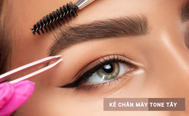 Kẻ chân mày tone Tây