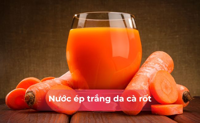 Nước ép trắng da cà rốt