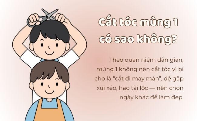 Cắt tóc mùng 1 có sao không?