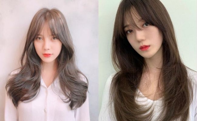 Kiểu tóc uốn xoăn đẹp cho mặt dài