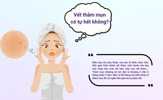 Thâm mụn có tự hết không?