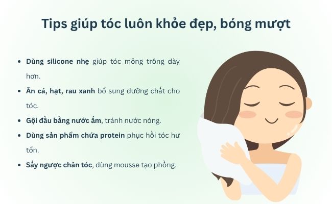 Một số tips cho mái tóc của bạn luôn khỏe đẹp và bóng mượt