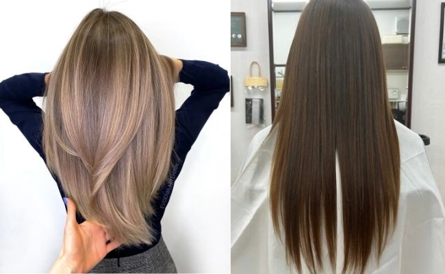 Tóc chiếc lá dài nhẹ nhàng