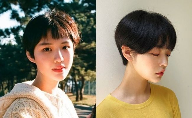 Kiểu tóc mái ngố kết hợp tém ngắn