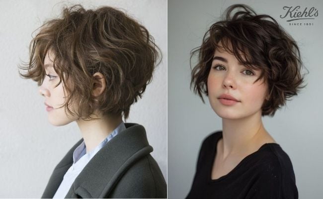 Pixie ngắn xoăn rối tự nhiên