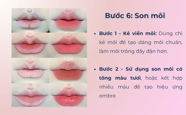 Hướng dẫn các bước cơ bản makeup Douyin