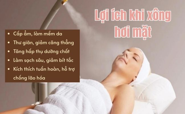 Lợi ích khi xông hơi mặt