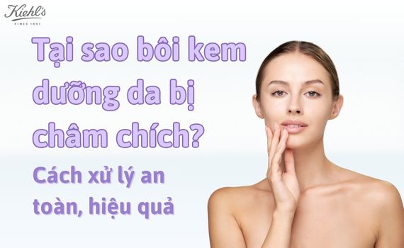 Hình ảnh minh họa về Bôi kem dưỡng da bị châm chích