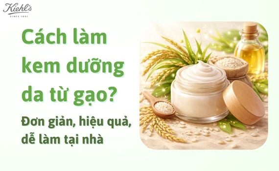 Hình ảnh minh họa về cách làm kem dưỡng da từ gạo​