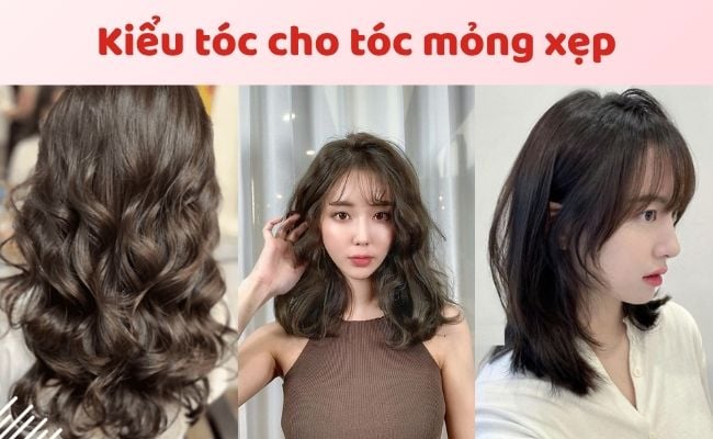 Hình ảnh minh họa về kiểu tóc cho tóc mỏng xẹp