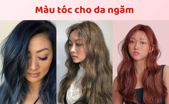 Hình ảnh minh họa về màu tóc cho da ngăm