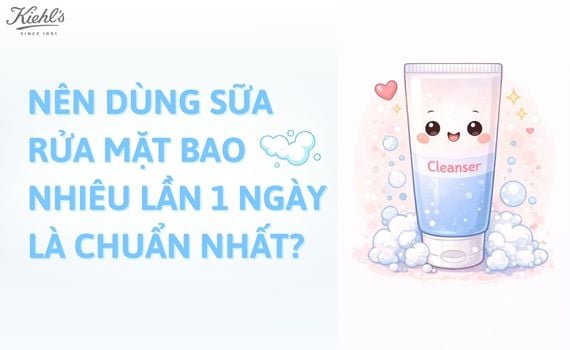 Hình ảnh minh họa về dùng sữa rửa mặt