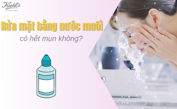 Hình ảnh minh họa về rửa mặt bằng nước muối có hết mụn không