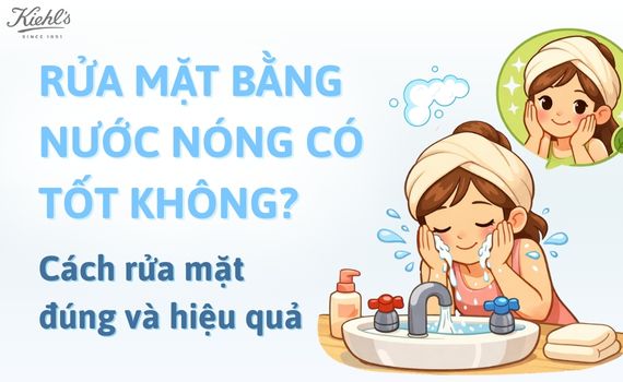 Hình ảnh minh họa về rửa mặt bằng nước nóng có tốt không