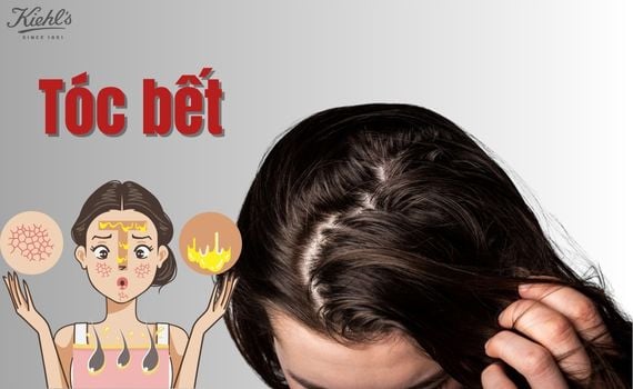 Hình ảnh minh họa về tóc bết