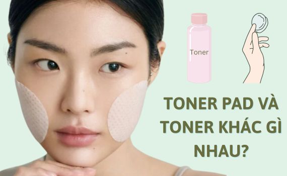 Hình ảnh minh họa về toner và toner pad