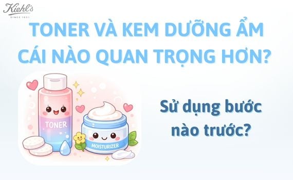 Hình ảnh minh họa về sử dụng toner và kem dưỡng ẩm