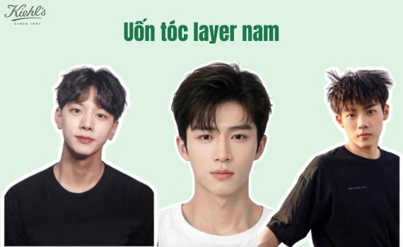 Hình ảnh minh họa về uốn tóc layer nam