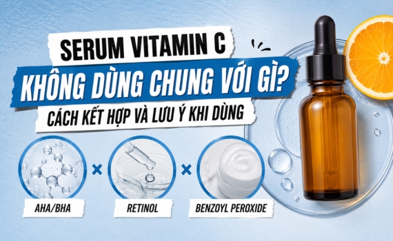 Hình ảnh minh họa về Serum vitamin C không dùng chung với gì